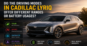 Do the Driving Modes in Cadillac LYRIQ Offer Different Ranges or Battery Usages?